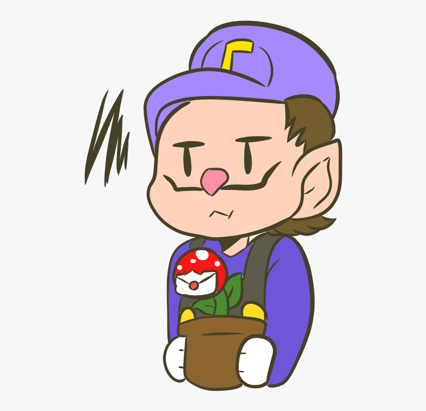 Waluigi - Cartoon, HD Png Download