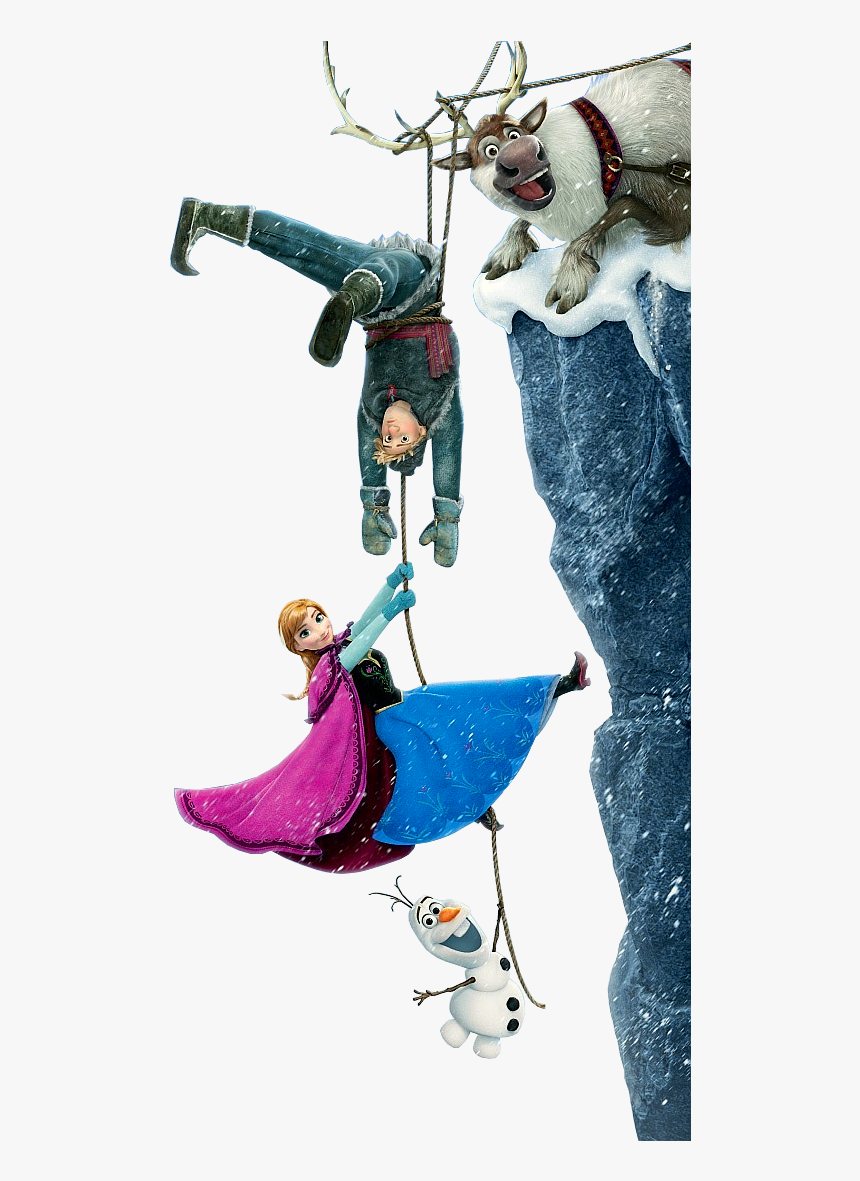 Anna, Kristoff, Olaf And Sven - Olaf Anna Kristoff Sven, HD Png Download