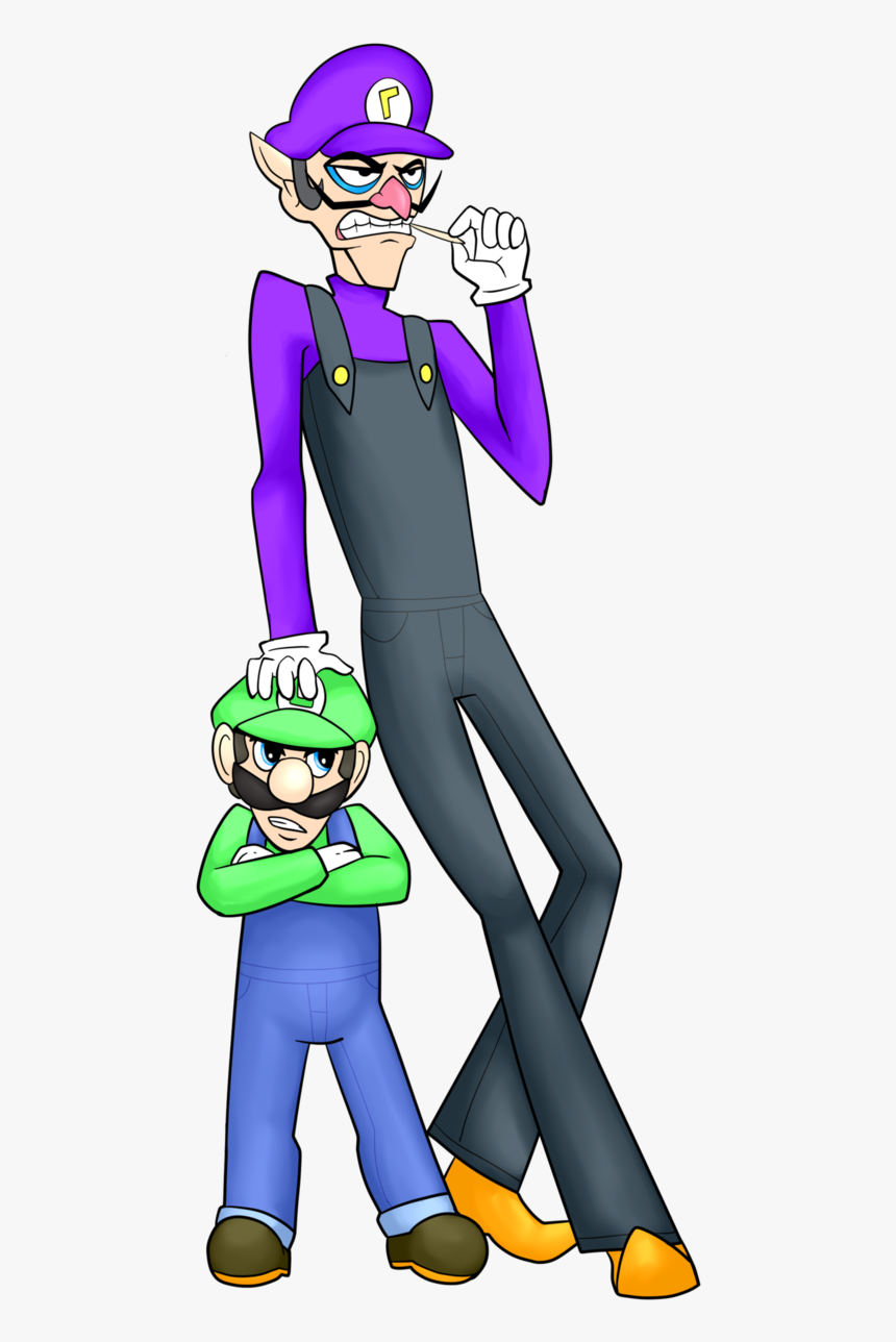 Waluigi And Luigi Art - Luigi And Waluigi Art, HD Png Download
