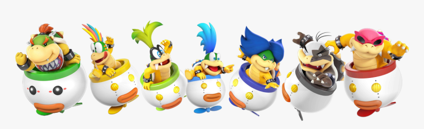 Amiibo Super Smash Bros - Super Smash Bro Wii U Bowser Jr Colors, HD Png Download