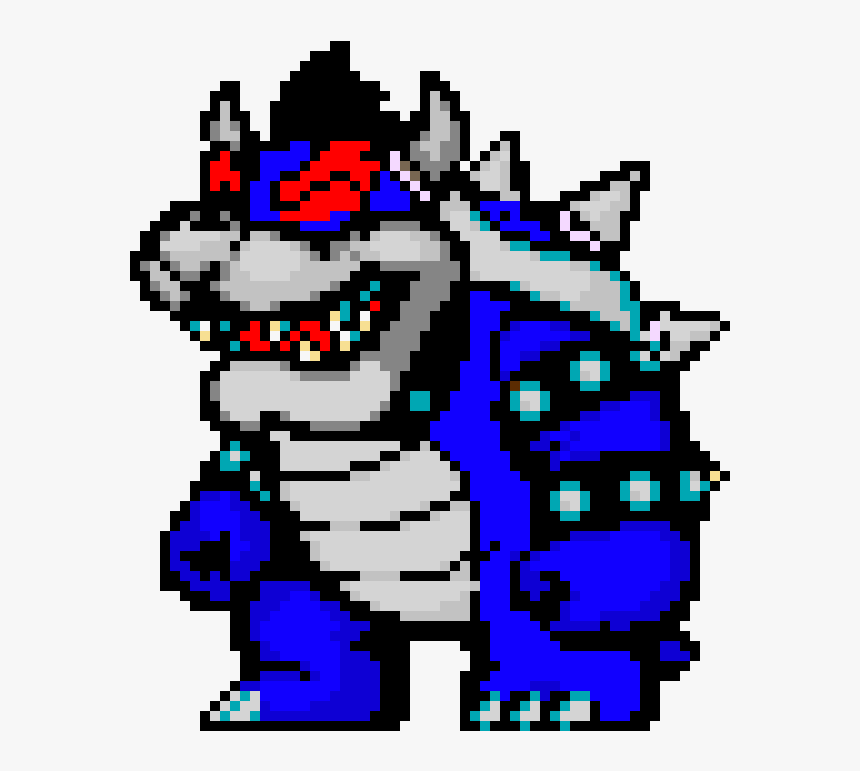 Dark Bowser Pixel Art, HD Png Download