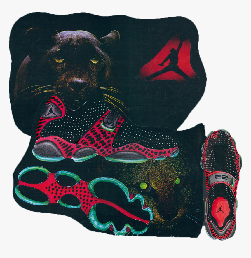 The Original Presentation Board Featuring The Air Jordan - Air Jordan 13 Tinker, HD Png Download