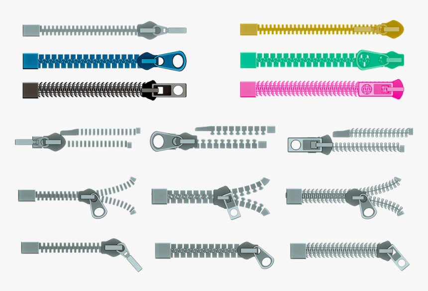 Zippers, Open Zipper, Closed Zipper, Open, Zip, Closure 服 処分 燃える ゴミ