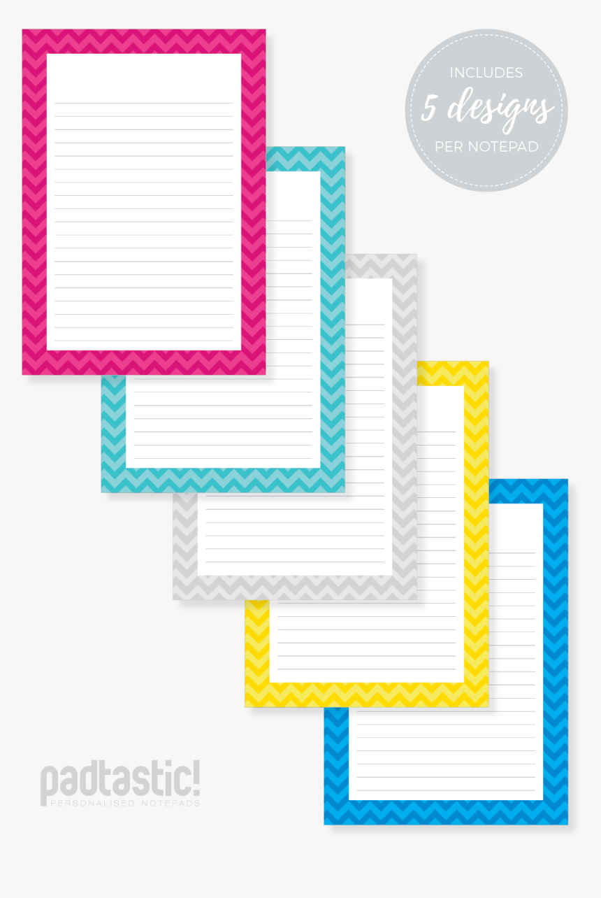 Chevron Mixed Design Notepad , Png Download - Graphic Design ...