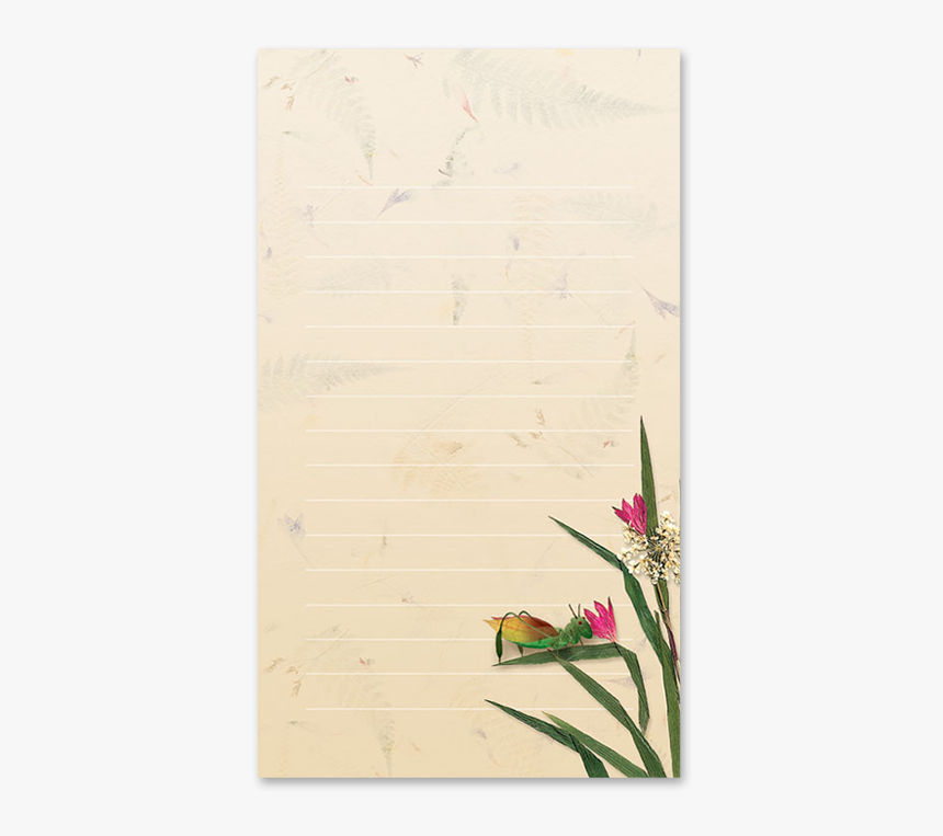 Cricket Garden Dweller Mini Notepad Image - Heliconia, HD Png Download