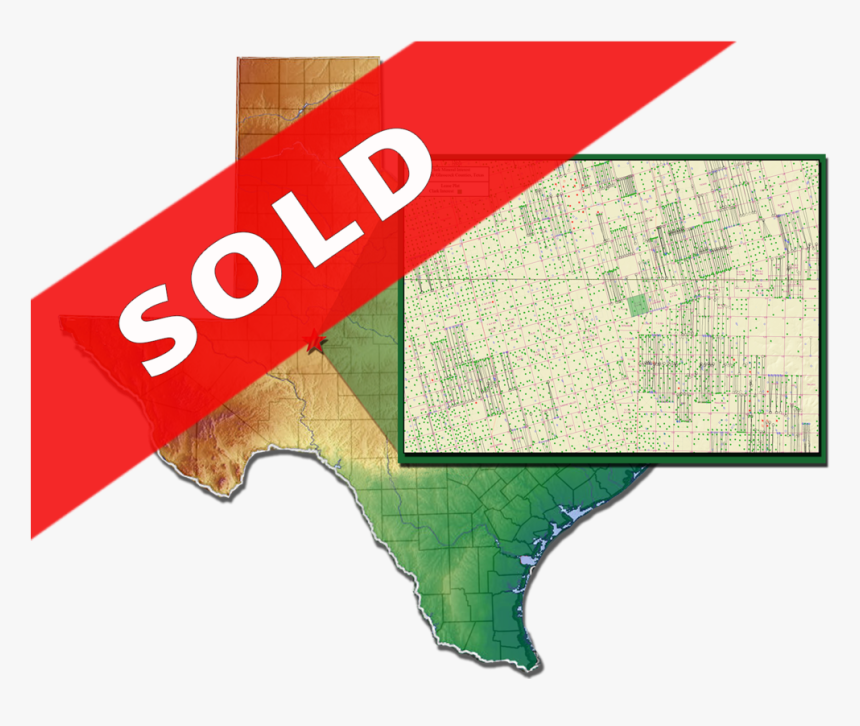 Reagan & Glasscock Counties Ac Clark Sold - Texas Maps Simon Oil And Gas, HD Png Download