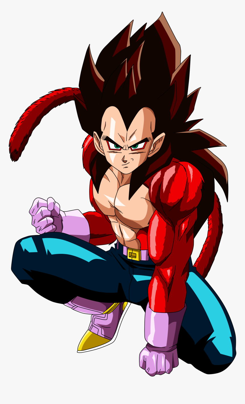 Goku Clipart Vegeta - Dragon Ball Vegeta Ssj4, HD Png Download