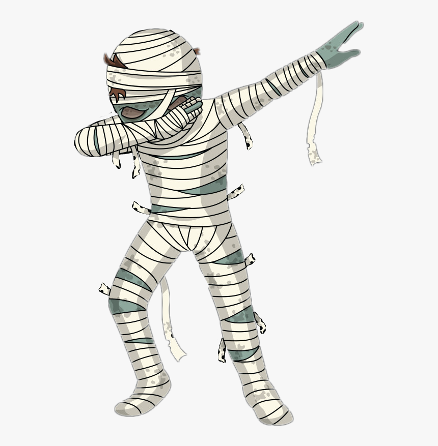 Ftestickers Mummy Dab Ghost Halloween Graphic Library - Transparent Mummy, HD Png Download