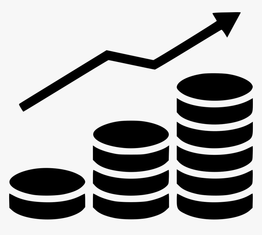Transparent Graph Icon Png - Icon Png Coins White, Png Download