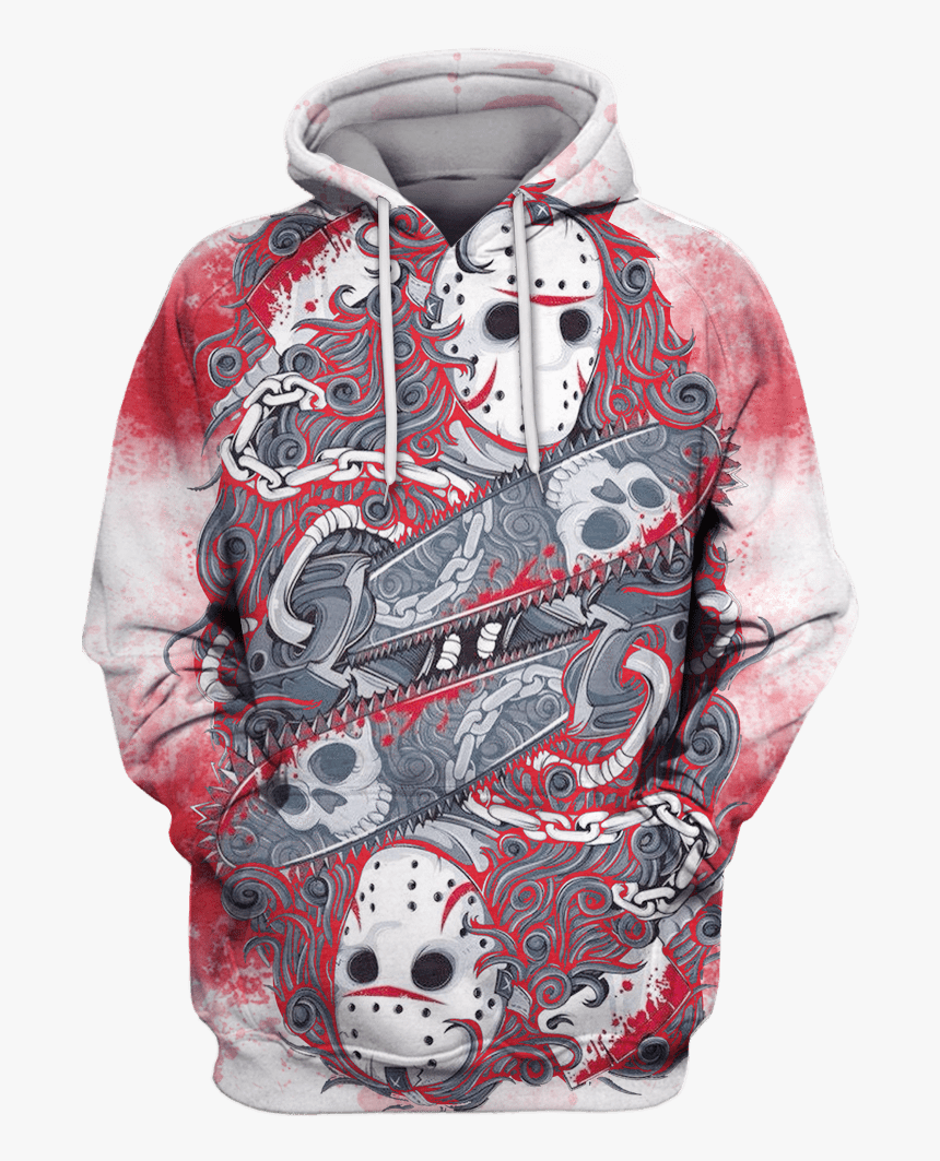 3d Jason Voorhees Friday The 13th Hoodie - Michael Myers X Jason Voorhees, HD Png Download