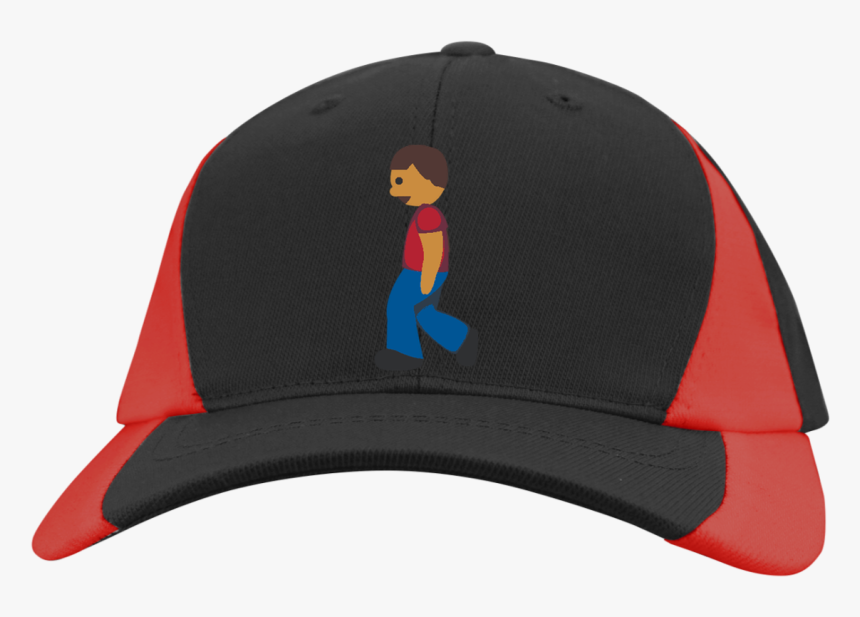 Man Walking Emoji Ystc11 Sport-tek Youth M - Baseball Cap, HD Png Download
