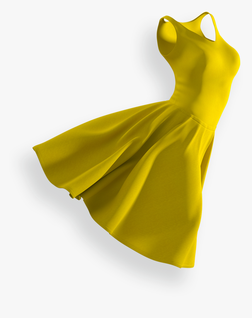 Dress Png - Yellow Dress Png, Transparent Png
