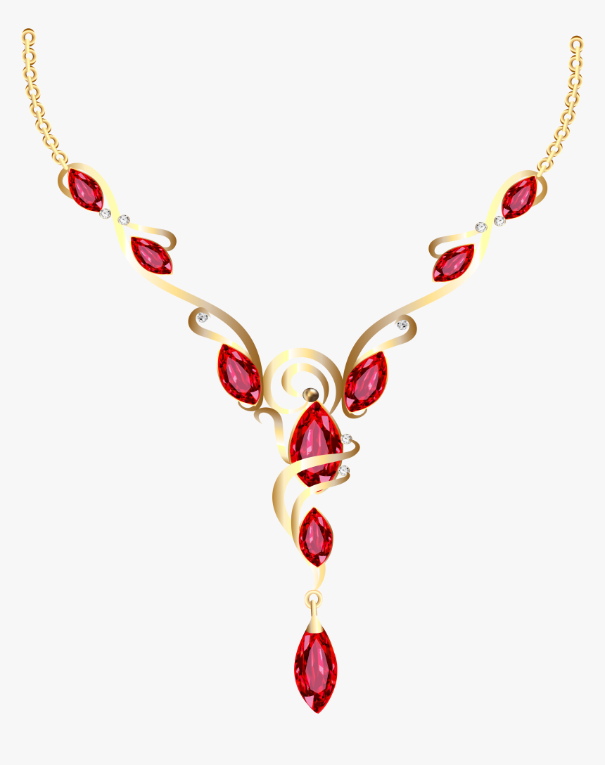 Gold Diamond Necklace Png Image, Transparent Png