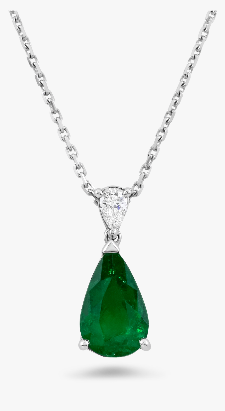 Green Diamond Pendant Png Image, Transparent Png