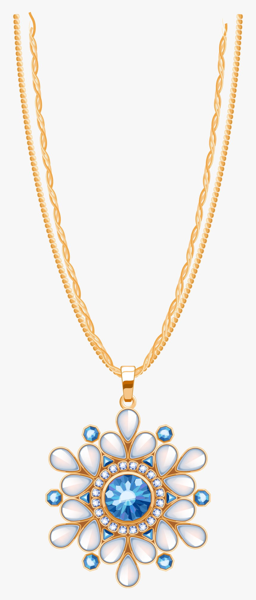 Diamond Chain Jewellery Dazzling Locket Pendant Necklace - Necklace, HD Png Download