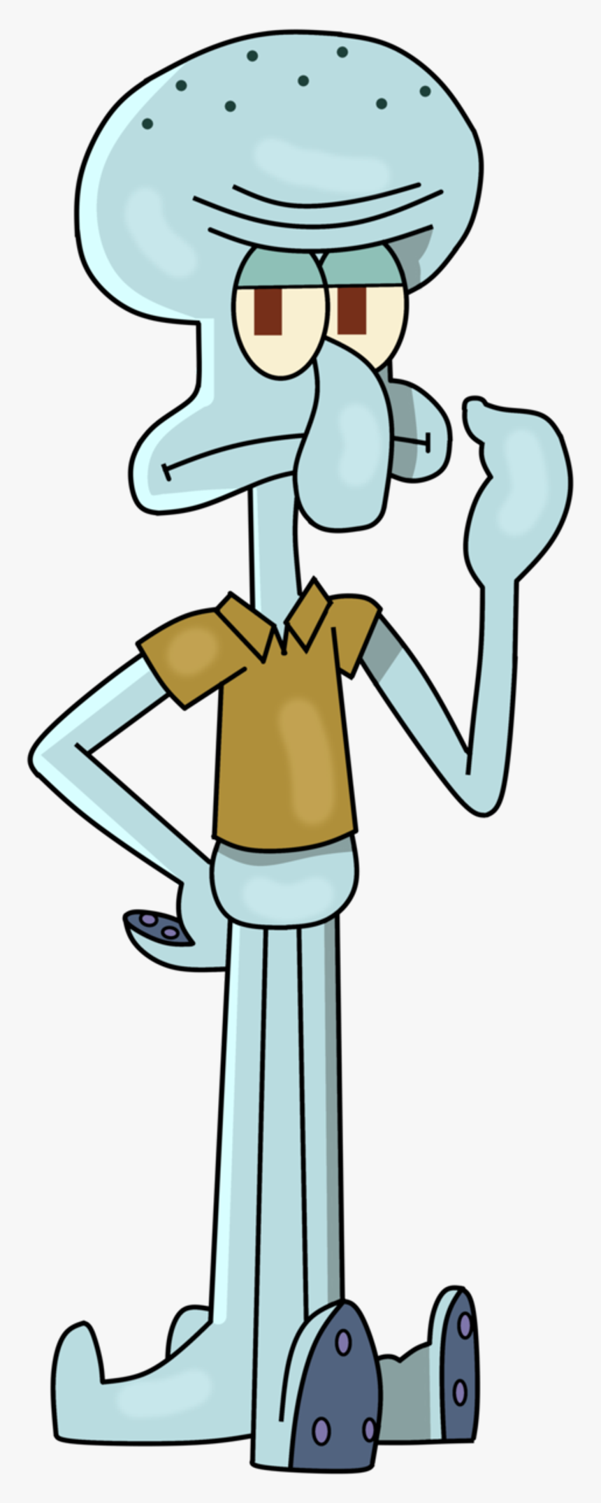 Super Mario Bros - Squidward Tentacles Png, Transparent Png
