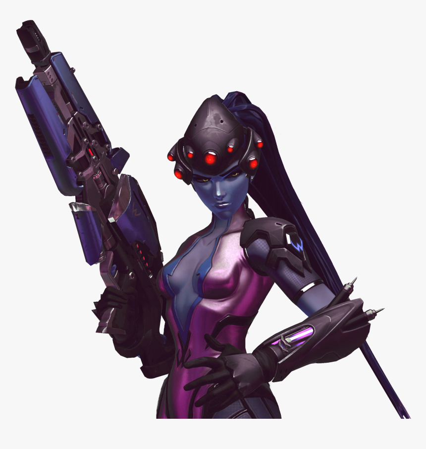 Cute Reaper And Widowmaker Drawings - Widowmaker Render, HD Png Download