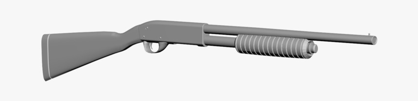 3d Model Pump Action Shotgun, HD Png Download