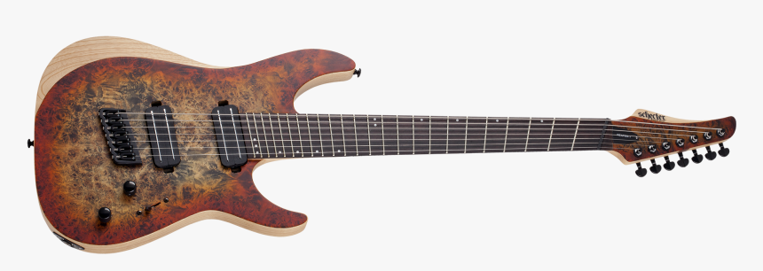 Schecter Reaper 7 Multiscale Satin Sky Burst, HD Png Download