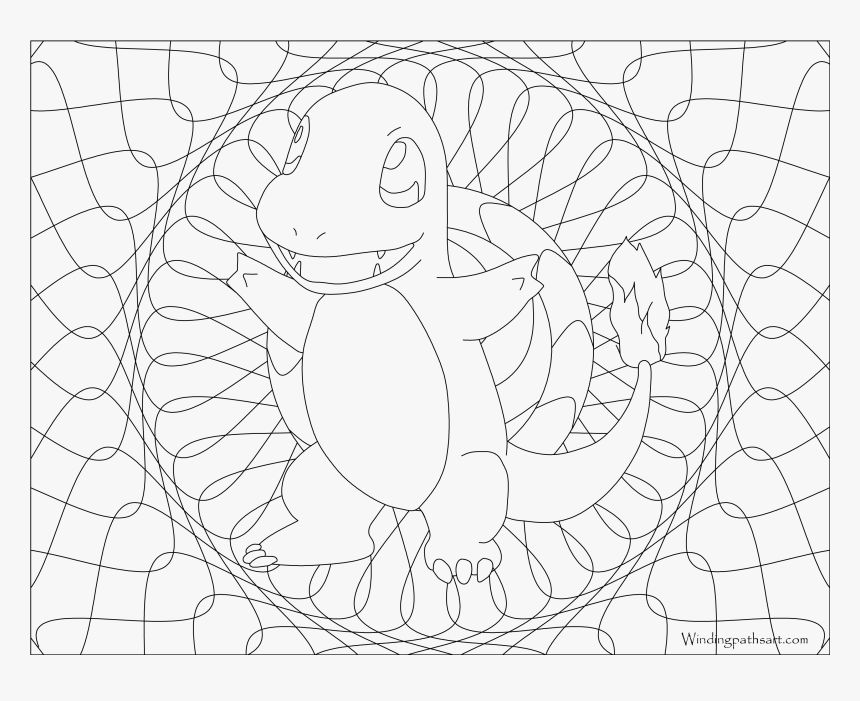 Mandalas De Pokemon De Charmander, HD Png Download