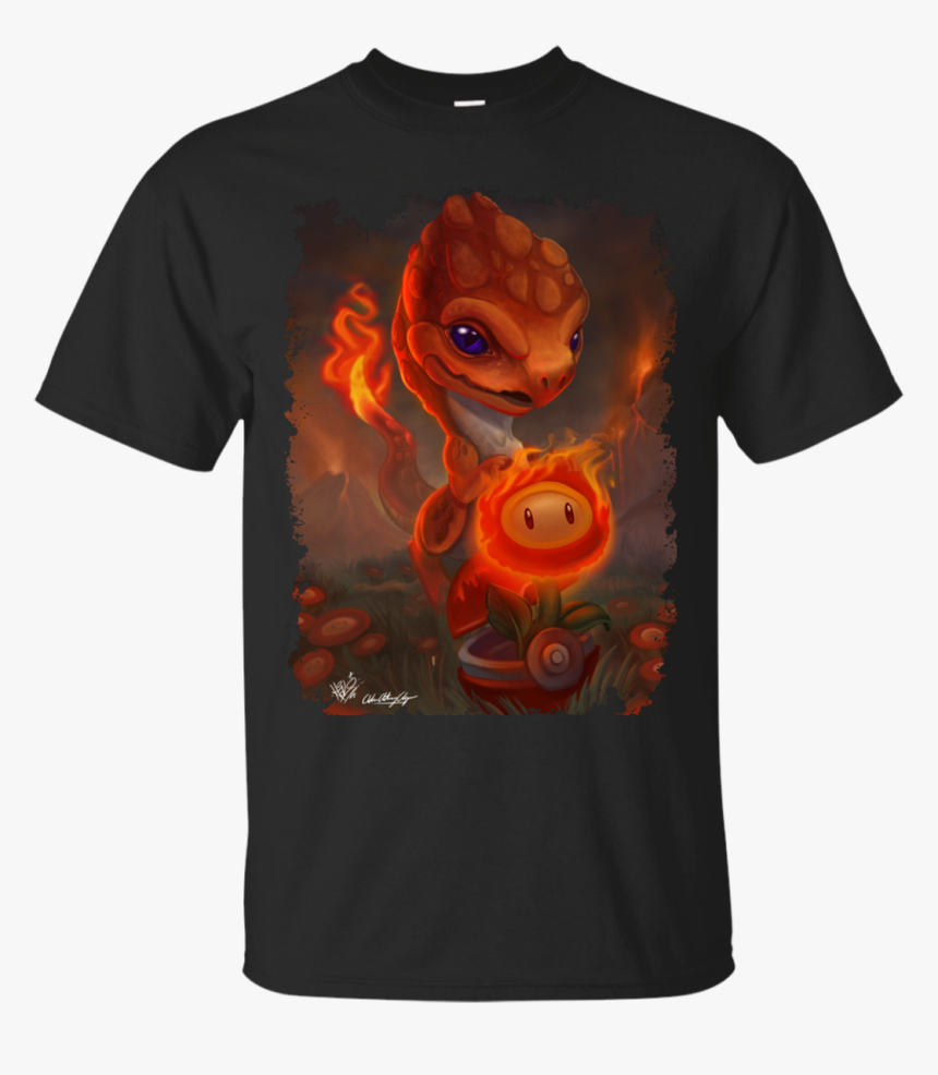 Charmander Full Halo Adam Aguas Collaboration Cute - Scooby Doo 50th Anniversary Shirt, HD Png Download