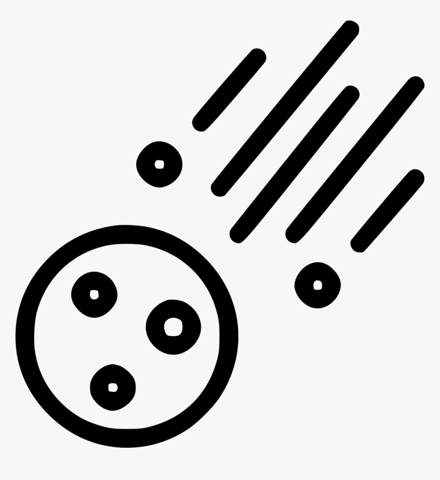 Asteroid Meteor Space Comet Rock Cosmos - Asteroid Svg, HD Png Download