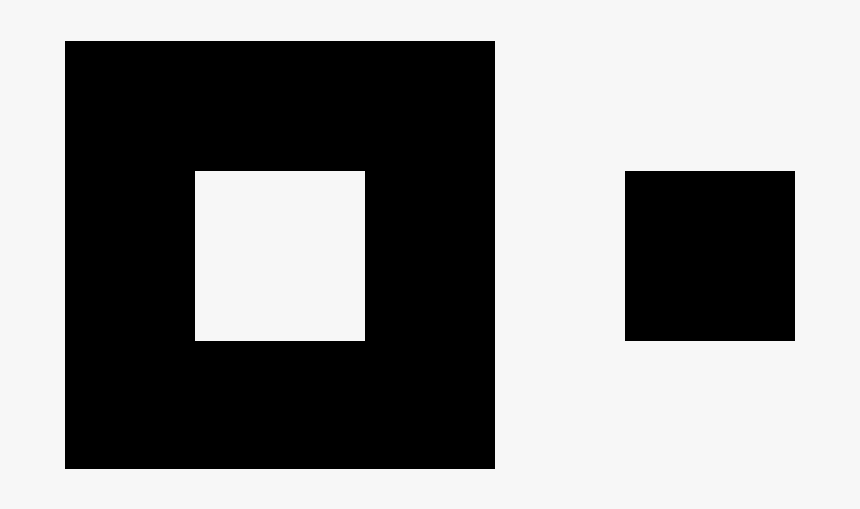 Optical Illusion Black And White Size, HD Png Download