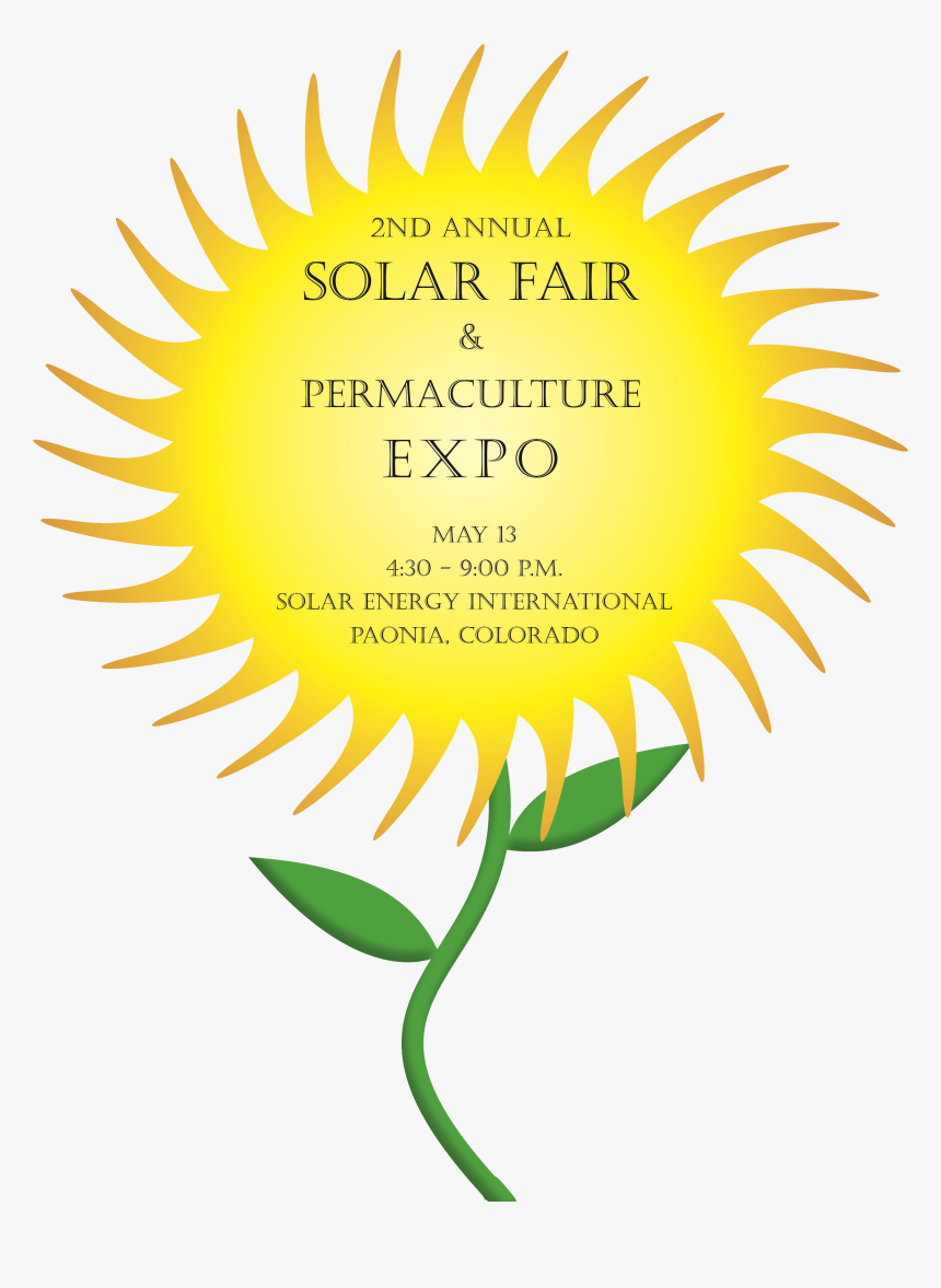 Solar Fair Big Sun Flower No Background - Blue And Red Flag With Yellow Sun, HD Png Download