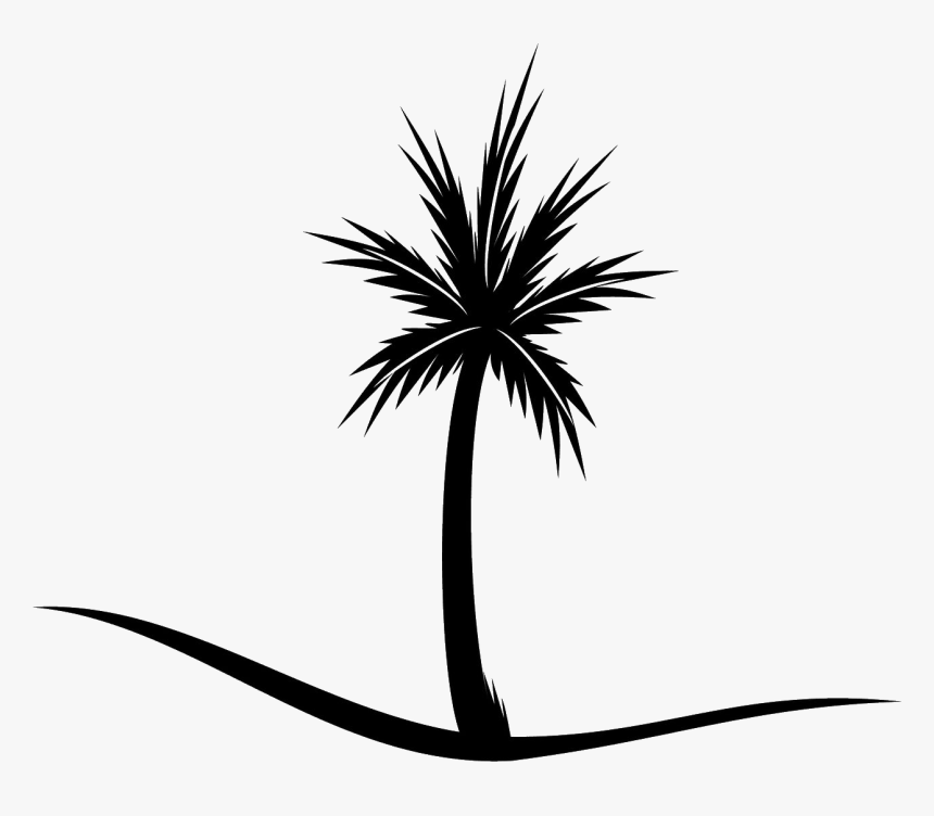 Black Palm Tree - Palmyra Palm Clip Art, HD Png Download