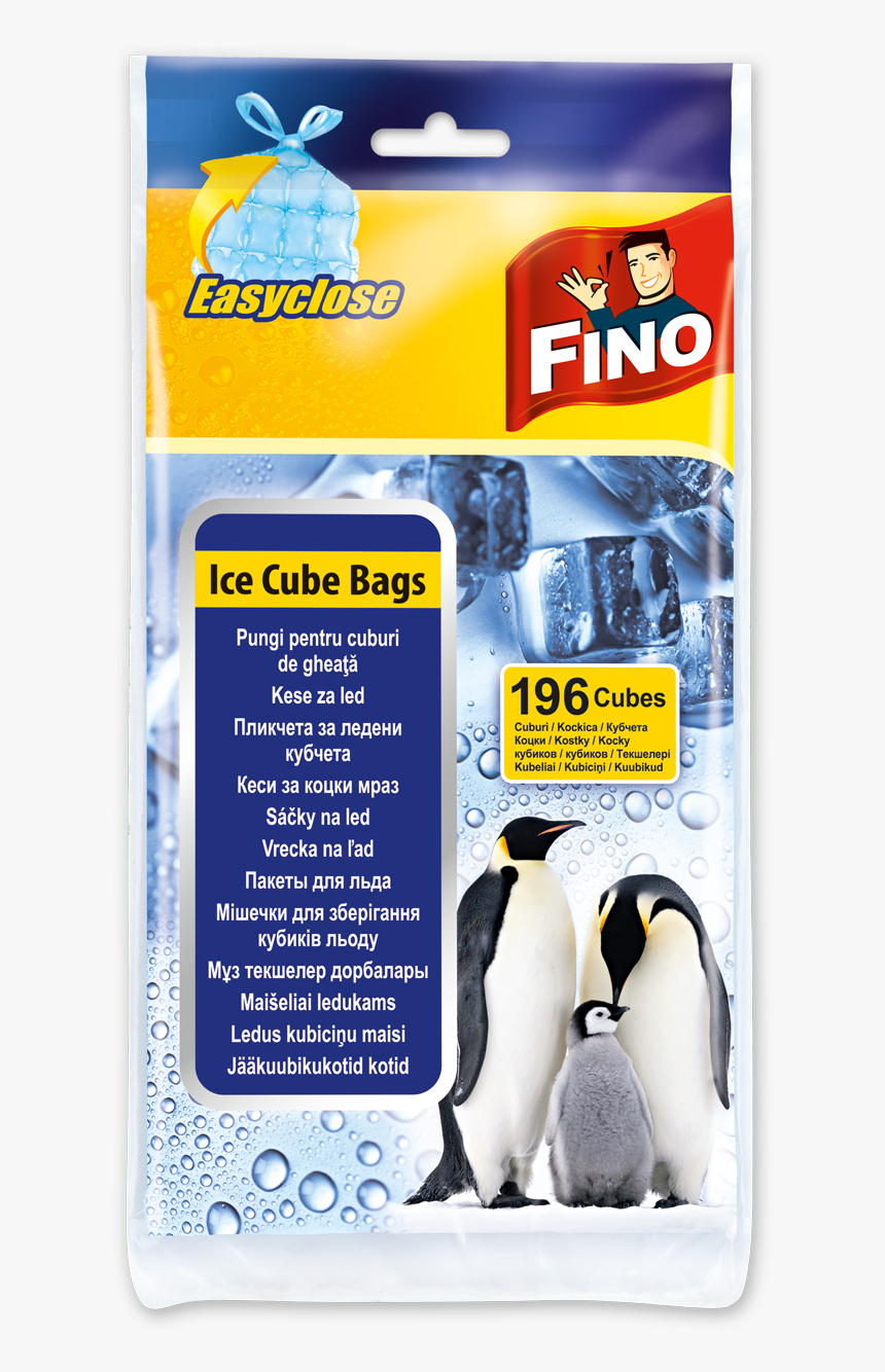 98100 Fino Sce Ice Bags Tied - Fino Ice Cube Bags, HD Png Download