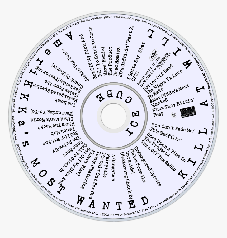 Amerikkka's Most Wanted Disc, HD Png Download