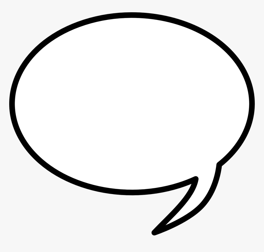 Line Art,monochrome Photography,circle - Speech Bubble Black Background, HD Png Download