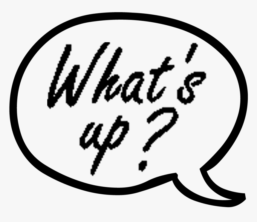 Word Bubble Clip Art - Whats Up Word Art, HD Png Download