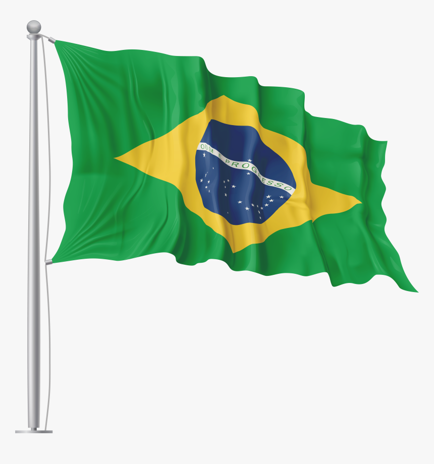 Waving Flag Silhouette At, HD Png Download