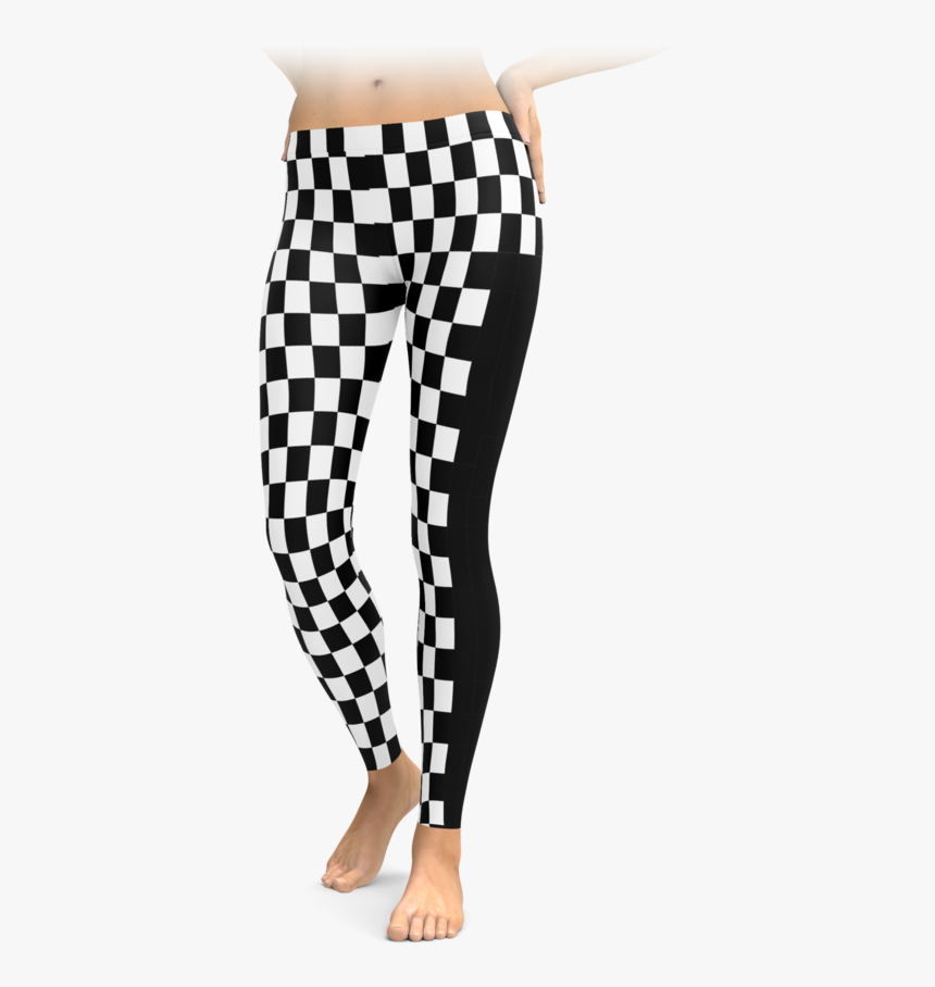 checkered stripe leggings