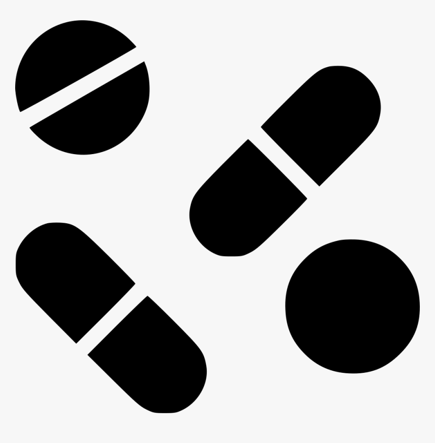 Free Pharmaceutical Png - Pills Black And White Png, Transparent Png