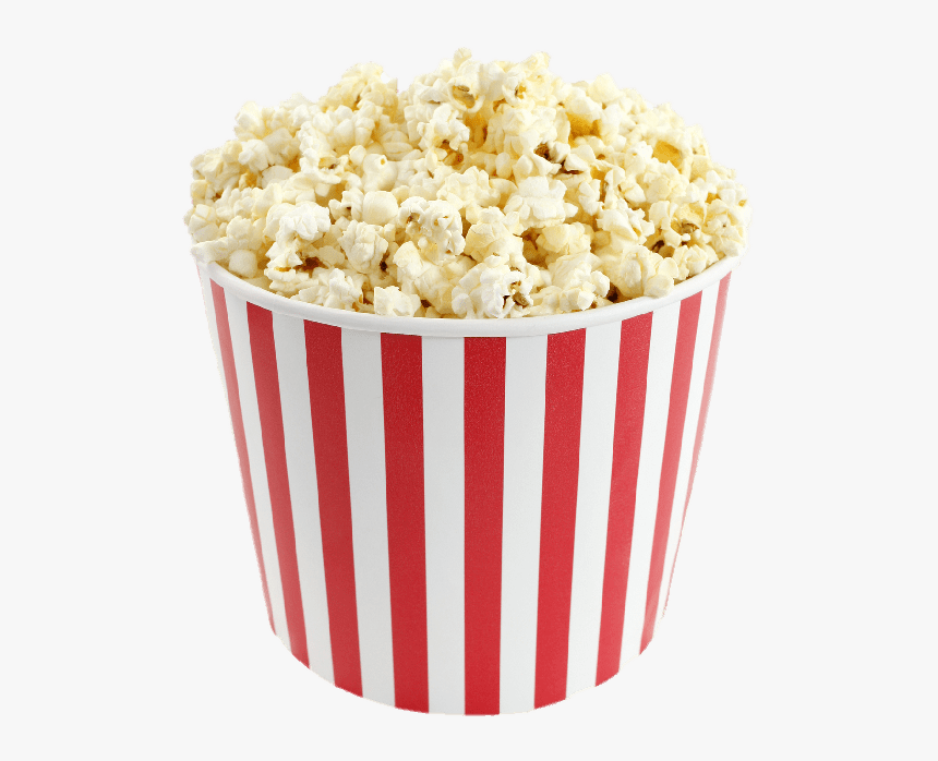 Large Bucket Of Popcorn - Bucket Of Popcorn Png, Transparent Png