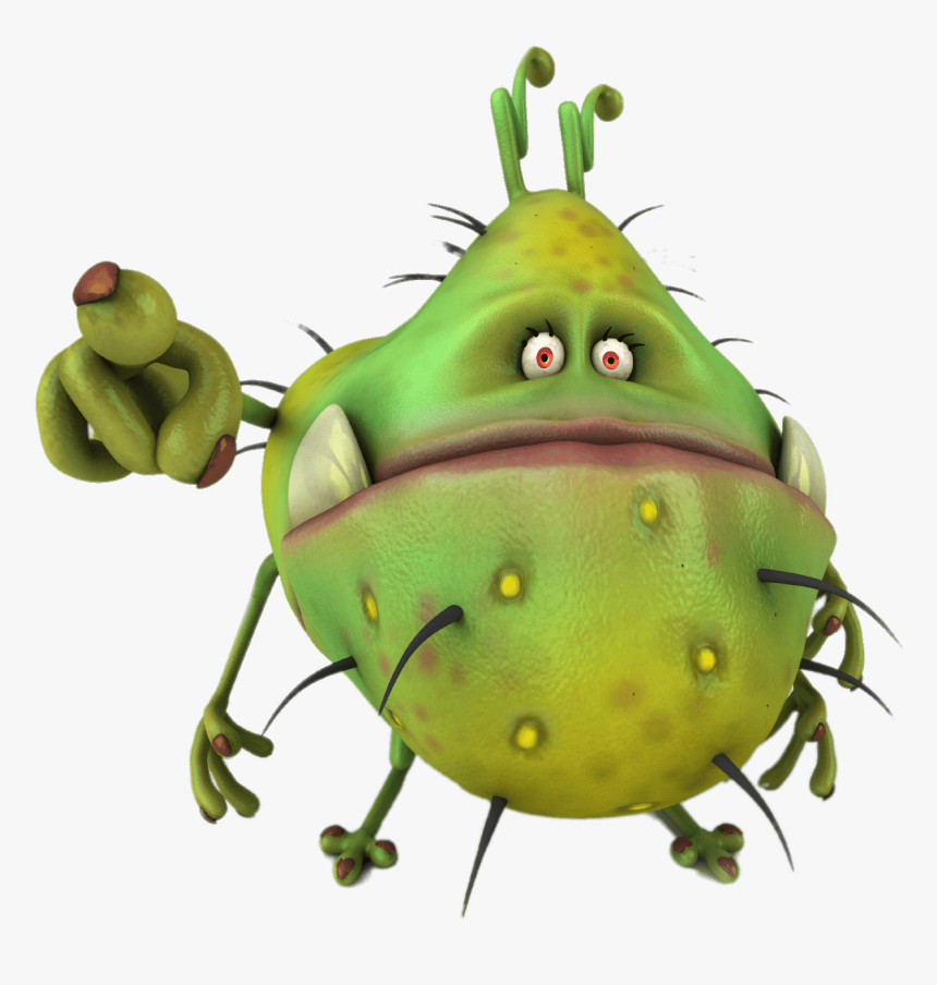 Monster Thumbs Down , Png Download - Cartoon Virus, Transparent Png