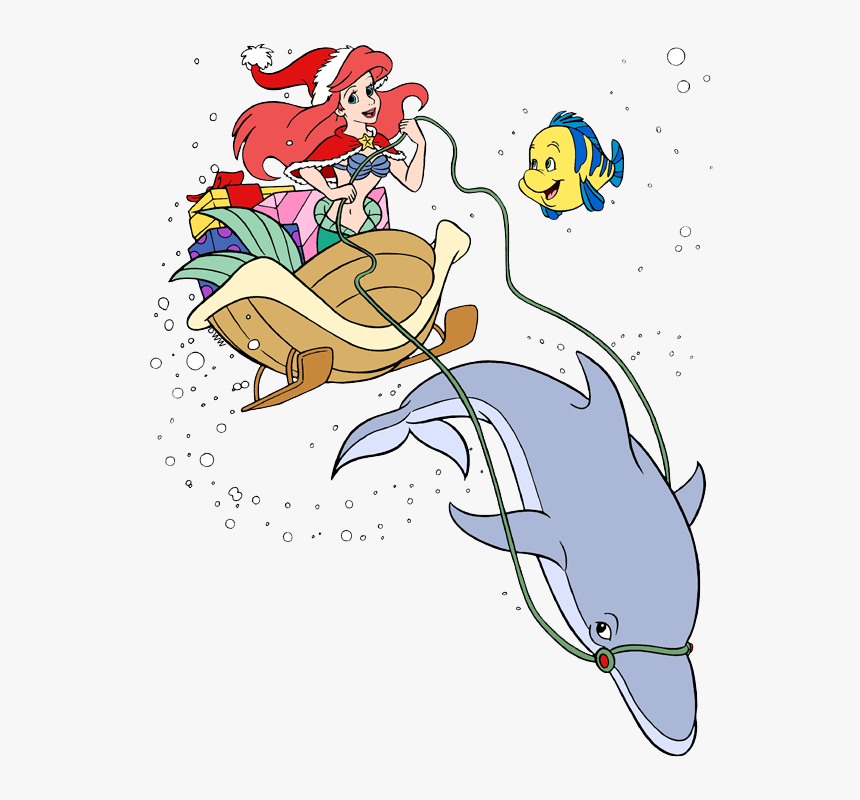 Little Mermaid Christmas Clipart, HD Png Download