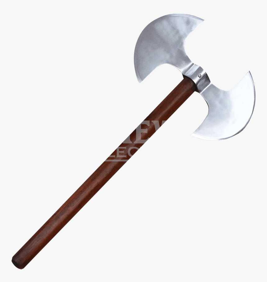 Short Hafted Double Bit Axe - Pollaxe, HD Png Download