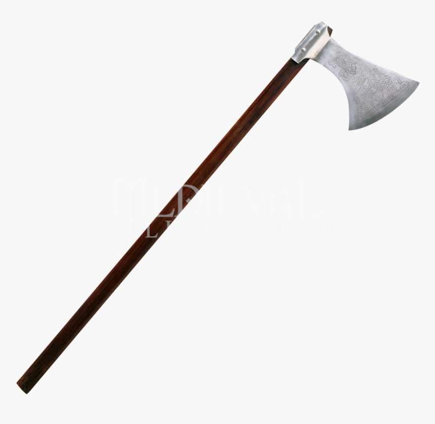 Axe Clipart Authentic - 2 Handed Viking Axe, HD Png Download