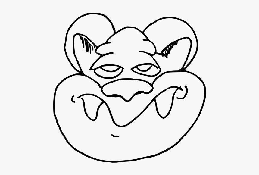 Monochrome Like Mammal - Black And White Troll, HD Png Download