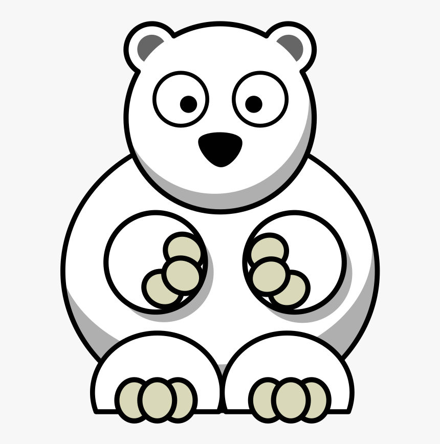 Polar Bear Giant Panda American Black Bear Cartoon - Cartoon Polar Bear Png, Transparent Png