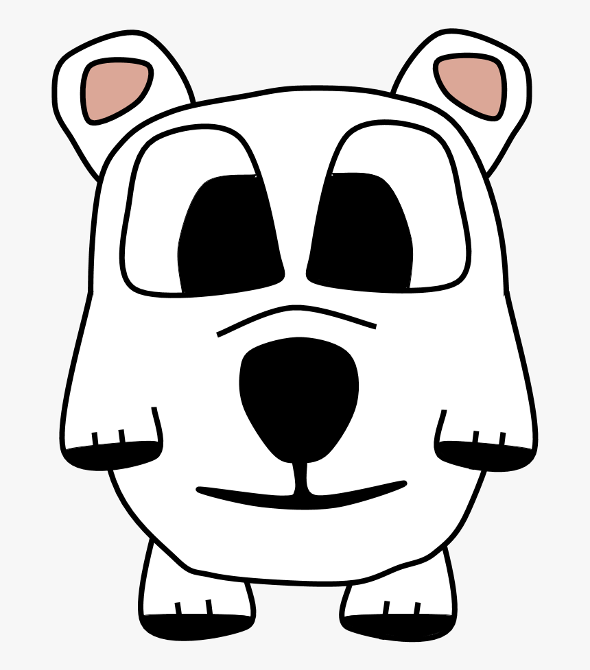 Polar Bears, Big Eyes, Cartoon Animal, HD Png Download