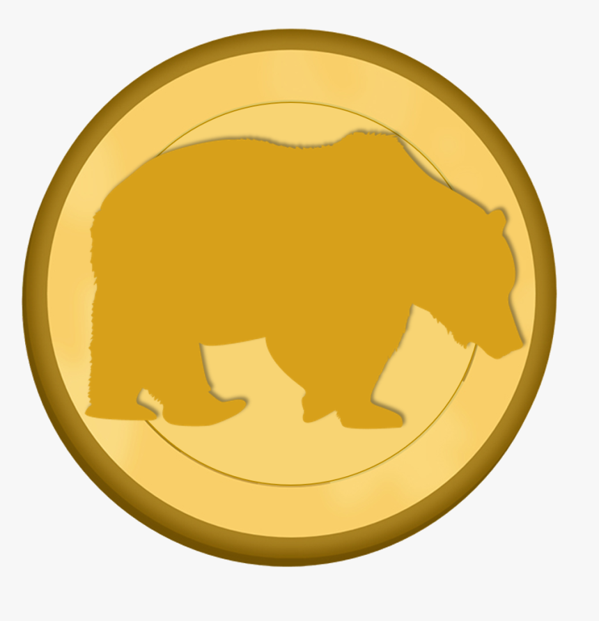 Transparent Polar Bear On Ice Clipart - Brown Bear, HD Png Download