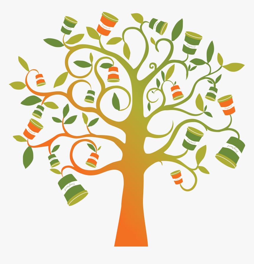 Silhouette Of Apple Tree, HD Png Download