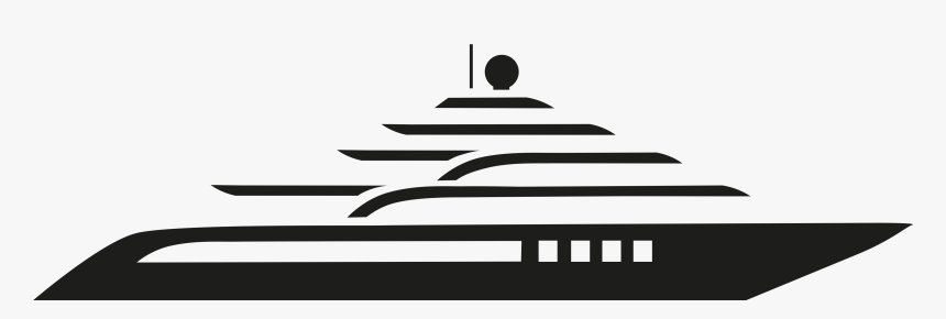 Yacht Boat Outline Png, Transparent Png