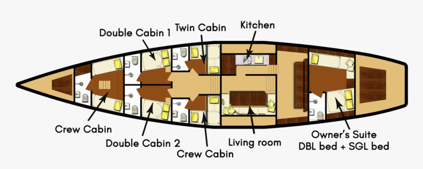Bb Metaiv Layout - Luxury Yacht, HD Png Download