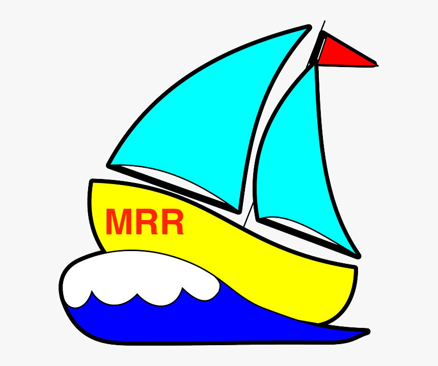 Sailboat Clipart Sailor Boat - รูป เรือ ใบ การ์ตูน, HD Png Download