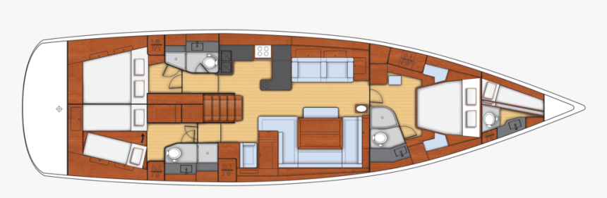 Beneteau Oceanis 60 Layout, HD Png Download